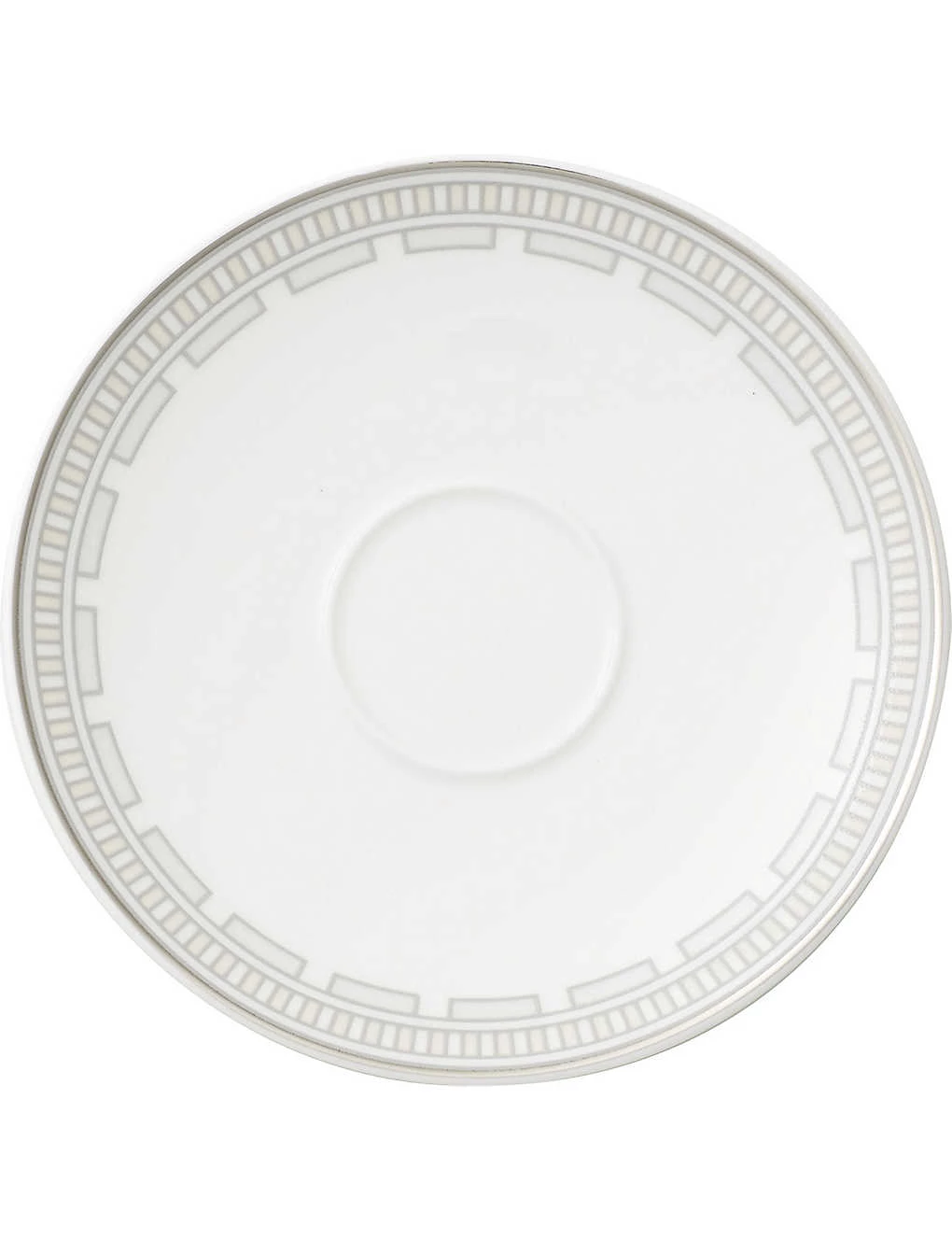 VILLEROY & BOCH La Classica Contura Porcelain Coffee Saucer White 2 VILLEROY & BOCH La Classica Contura Porcelain Coffee Saucer White - Image 2