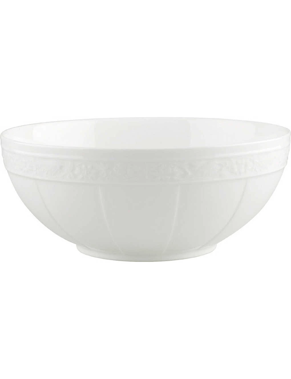 VILLEROY & BOCH White Pearl Porcelain Salad Bowl 24cm 1 VILLEROY & BOCH White Pearl Porcelain Salad Bowl 24cm