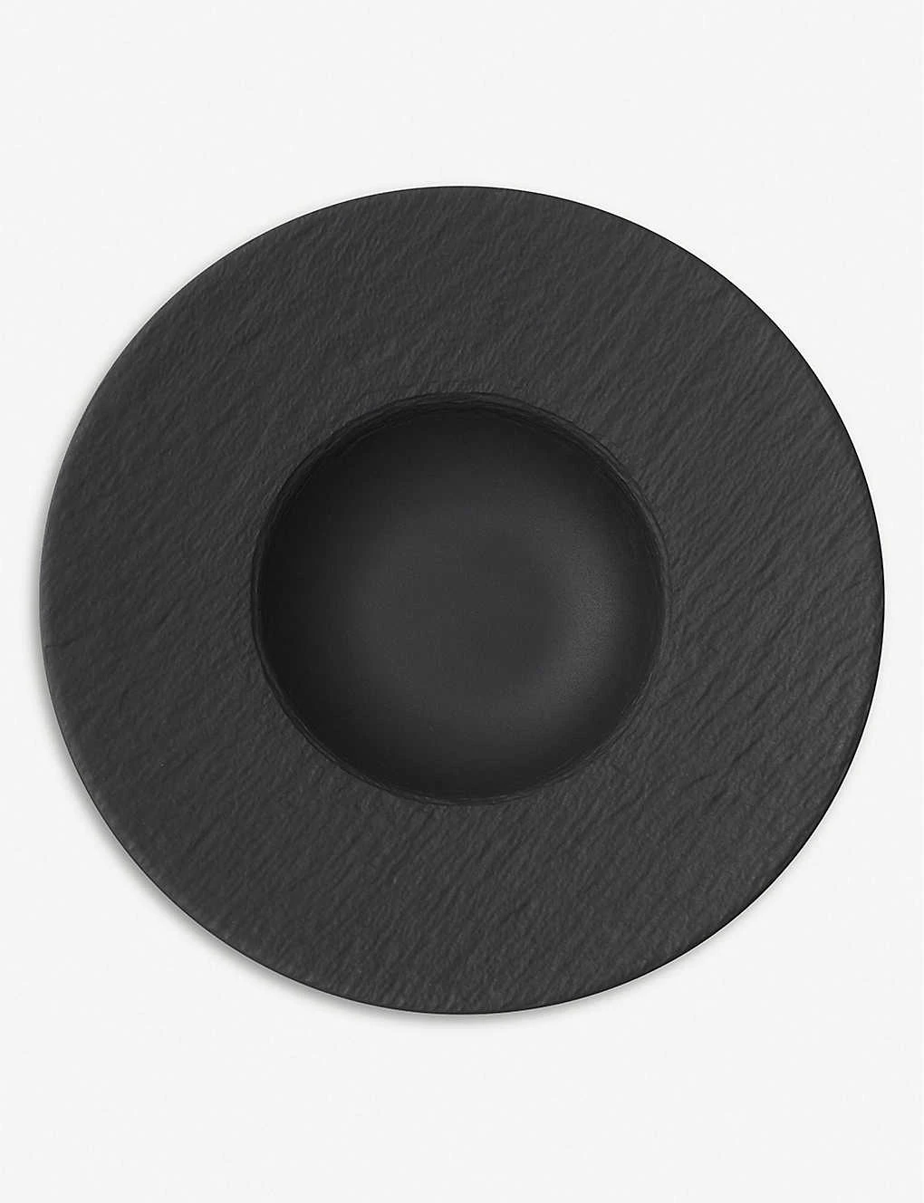 VILLEROY & BOCH Manufacture Rock Porcelain Pasta Plate 29cm Black 2 VILLEROY & BOCH Manufacture Rock Porcelain Pasta Plate 29cm Black - Image 2