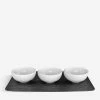 VILLEROY & BOCH NewMoon Porcelain Dip Bowl And Platter Set Of Four