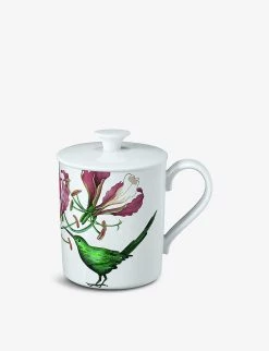 VILLEROY & BOCH Avarua Bone Porcelain Mug With Lid 11cm
