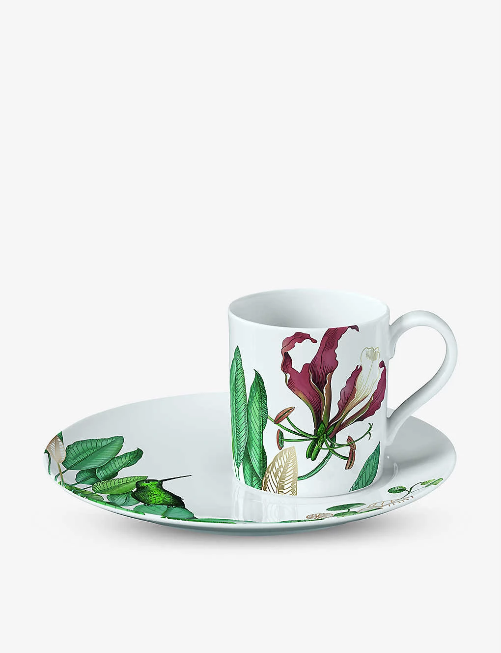 VILLEROY & BOCH Avarua Leaf-print Porcelain Saucer 18.5cm 2 VILLEROY & BOCH Avarua Leaf-print Porcelain Saucer 18.5cm - Image 2