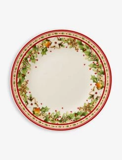 VILLEROY & BOCH Winter Bakery Delight Graphic-print Porcelain Salad Plate 22.5cm