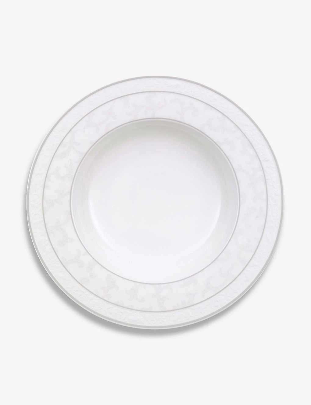 VILLEROY & BOCH Gray Pearl Porcelain Deep Plate 24cm 1 VILLEROY & BOCH Gray Pearl Porcelain Deep Plate 24cm