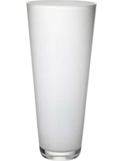 VILLEROY & BOCH Verso Arctic Breeze Large Glass Vase 38cm White