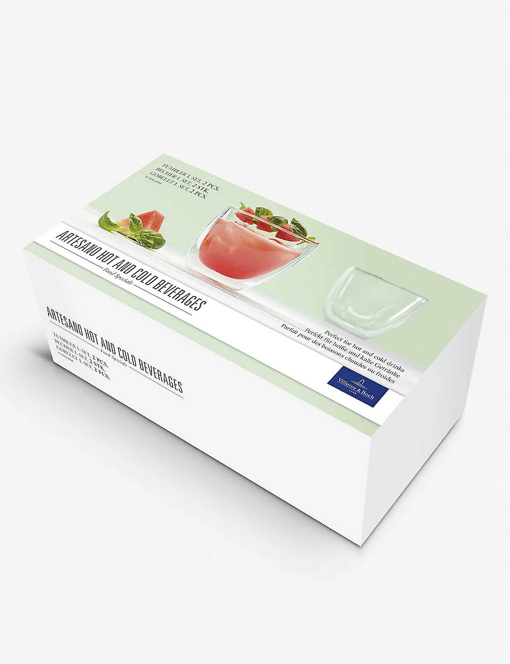 VILLEROY & BOCH Artesano Borosilicate Glass Tumblers Set Of Two 3 VILLEROY & BOCH Artesano Borosilicate Glass Tumblers Set Of Two - Image 3