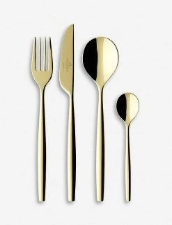 VILLEROY & BOCH MetroChic Gold-plated Stainless Steel Cutlery Set 24 Pieces