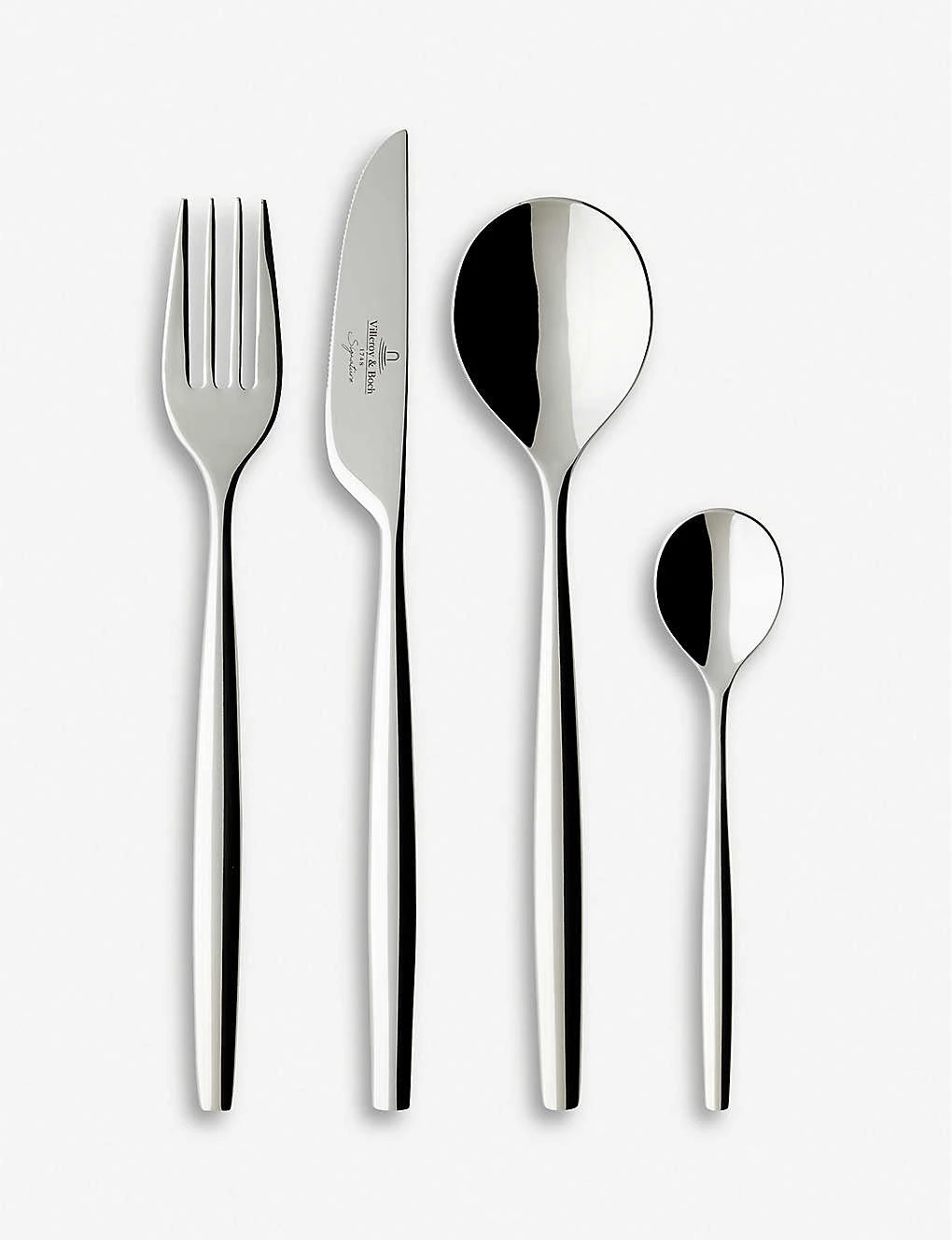 VILLEROY & BOCH Metrochic 24 Piece Stainless Steel Cutlery Set Silver 2 VILLEROY & BOCH Metrochic 24 Piece Stainless Steel Cutlery Set Silver - Image 2