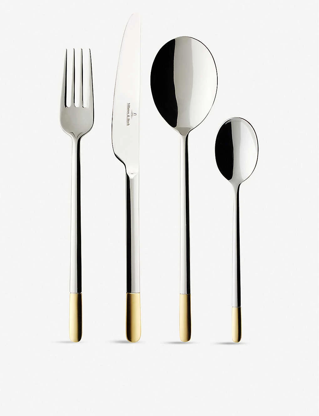 VILLEROY & BOCH Ella Gold-plated Stainless Steel Cutlery 113-piece Set Silver And Gold 1 VILLEROY & BOCH Ella Gold-plated Stainless Steel Cutlery 113-piece Set Silver And Gold