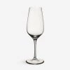 VILLEROY & BOCH Entrée Crystal Champagne Flutes Set Of Four