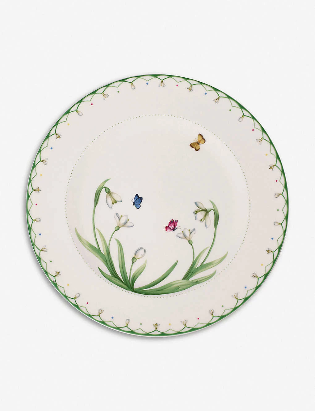 VILLEROY & BOCH Spring Buffet Plate Green Multi Coloured 1 VILLEROY & BOCH Spring Buffet Plate Green Multi Coloured