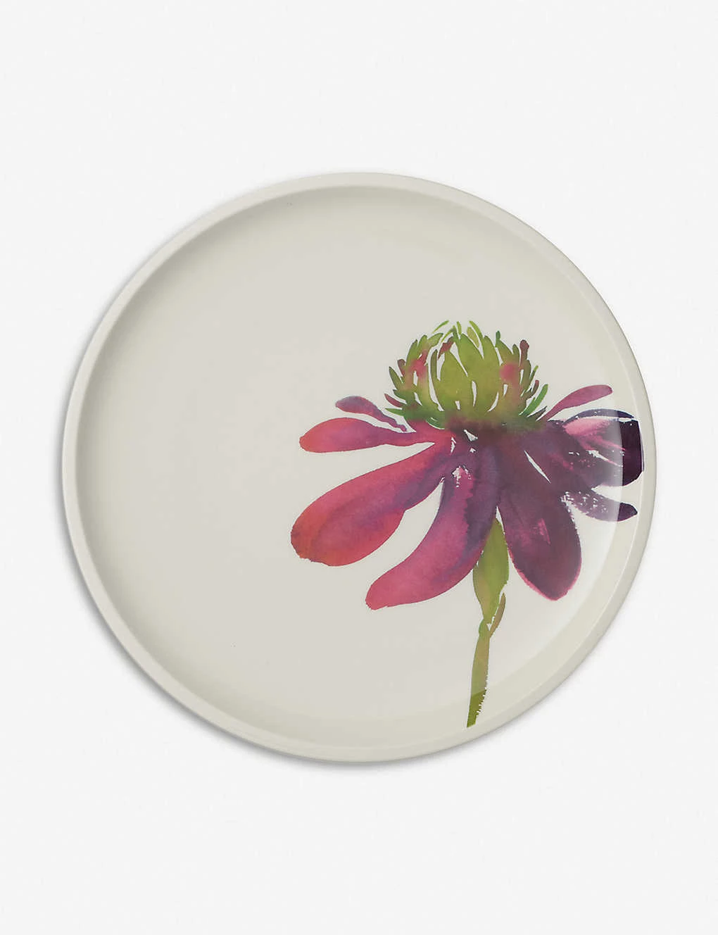 VILLEROY & BOCH Artesano Flower Art Dinner Plate Rose Green 2 VILLEROY & BOCH Artesano Flower Art Dinner Plate Rose Green - Image 2