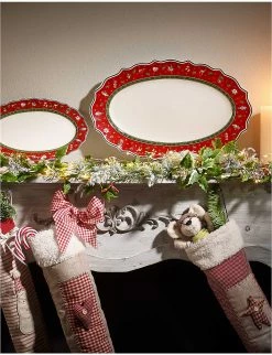 VILLEROY & BOCH Toy's Delight Serving Dish 38 X 23.5cm Red