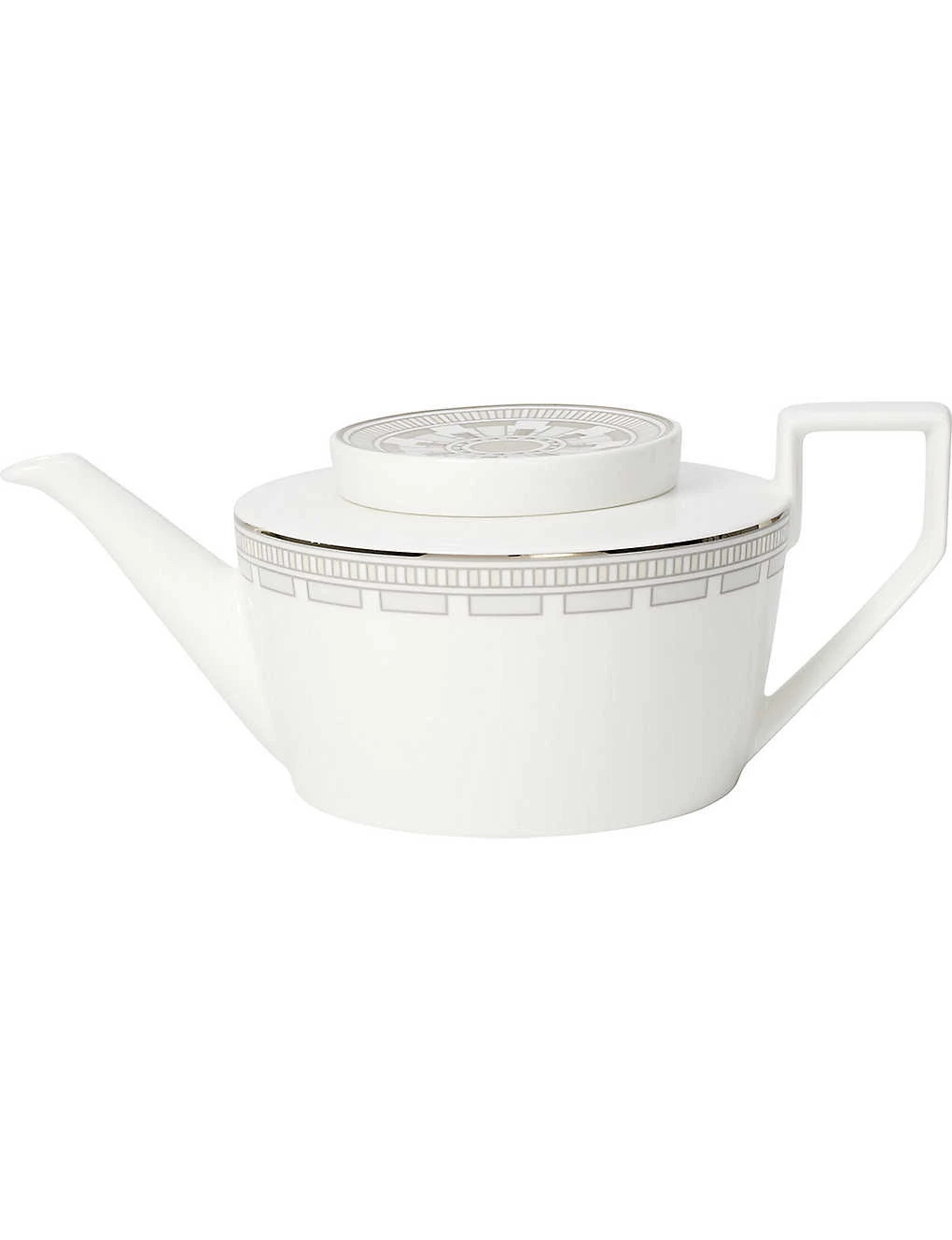 VILLEROY & BOCH La Classica Contura Porcelain Teapot White 2 VILLEROY & BOCH La Classica Contura Porcelain Teapot White - Image 2