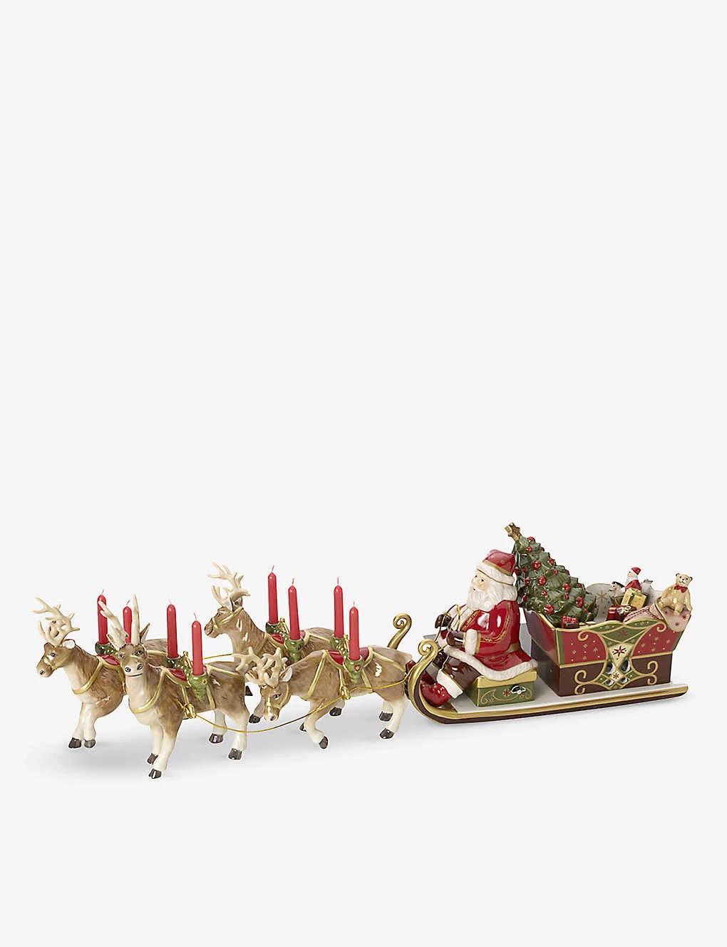 VILLEROY & BOCH Santa's Sleigh Candle Holder 1 VILLEROY & BOCH Santa's Sleigh Candle Holder